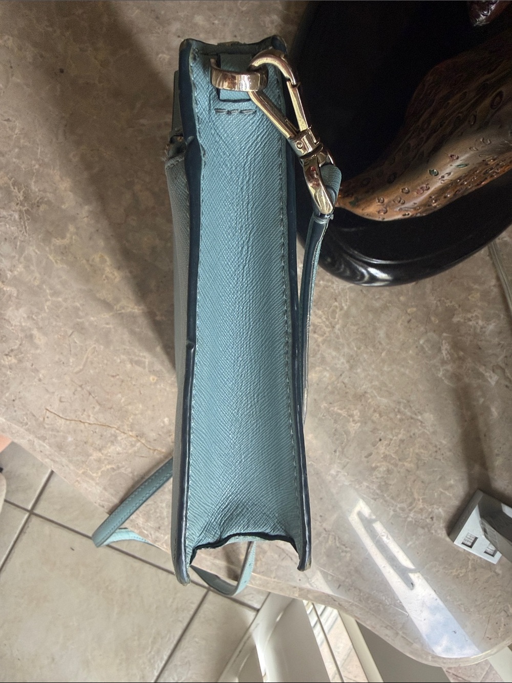 kate spade Pale Blue Leather Crossbody Bag - Picture 6 of 10